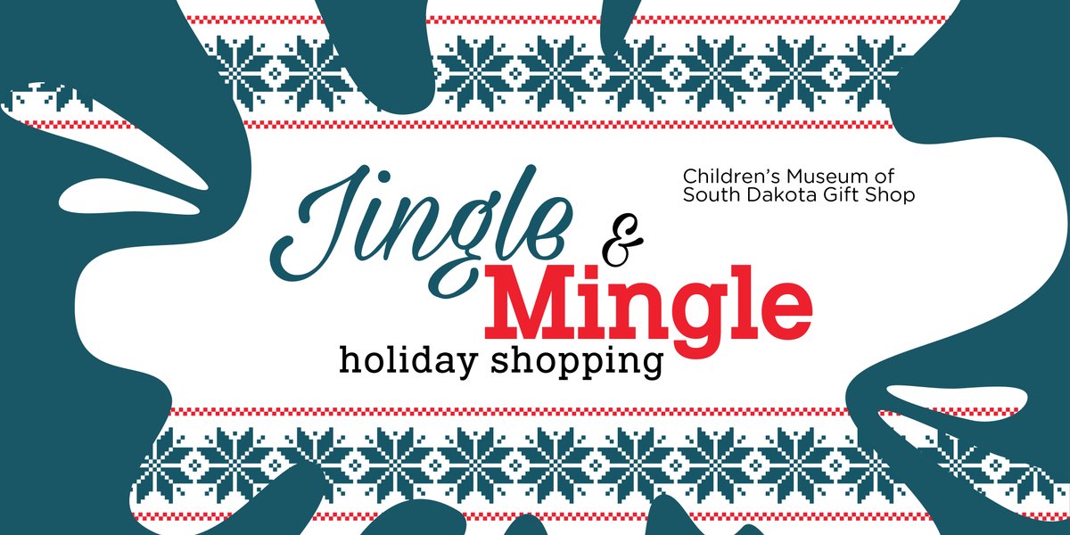 CMSouthDakota's tweet photo. Tomorrow is the final Jingle & Mingle in our gift shop! We will be open until 7 pm. And #FreeGiftWrapping 🎉🦖 More: https://t.co/vrrX6Sdi7f https://t.co/d7GOTZ4zz8