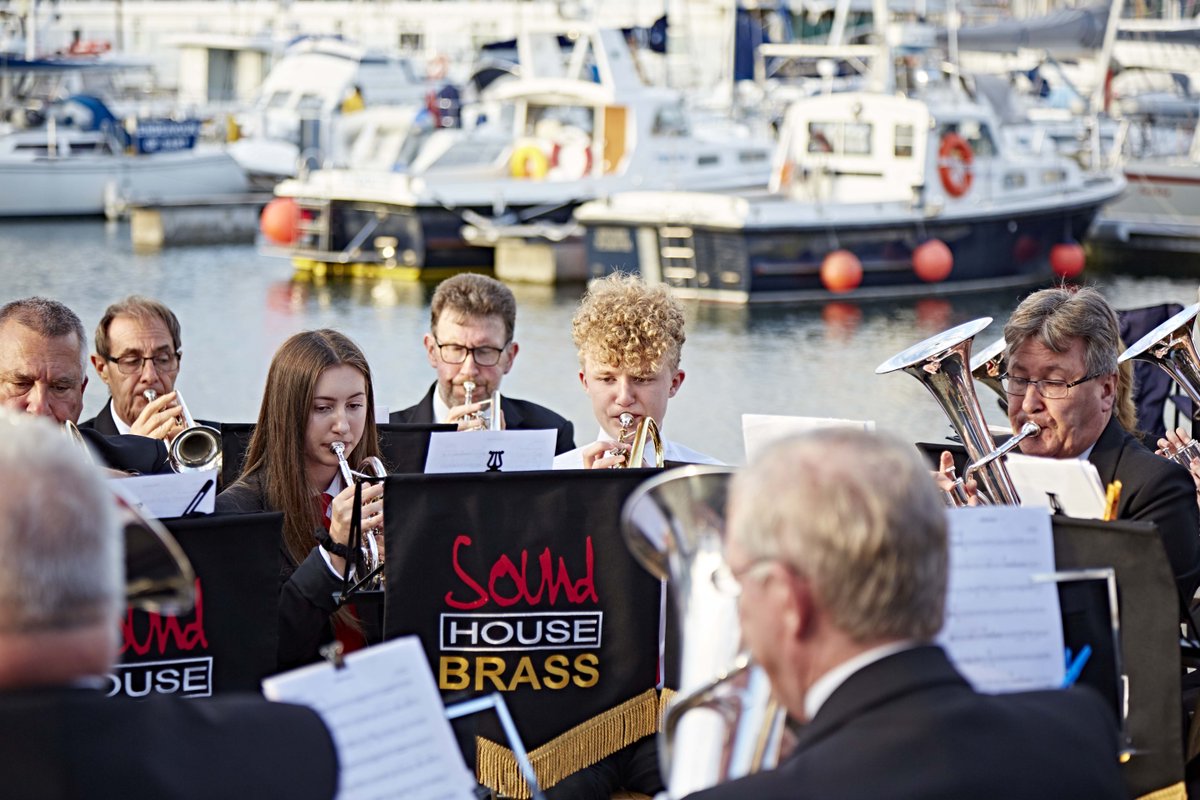 . <a href="/PlymouthSHBrass/">Soundhouse Brass</a> are back again this Saturday to perform more #Christmas carols! 
Eight members will be giving a socially distanced performance on Quay Square, performing from 2pm-3.30pm.