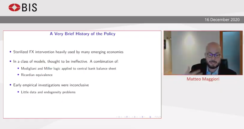 MacroPru's tweet photo. @BIS_org @m_maggiori @Stanford .@m_maggiori speaking at @BIS_org: Scope for #centralbank action is narrower during protracted post-crisis period of low rates #FXpolicy #financialstability https://t.co/moBwDJPWnb https://t.co/ookBPRM4aD