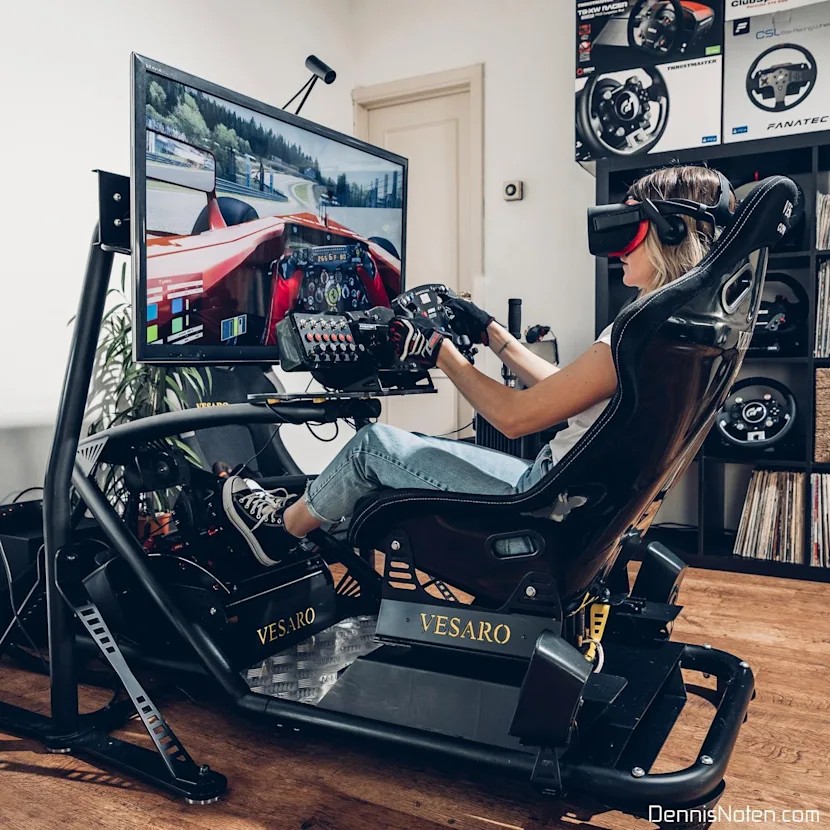 adam_farner's tweet photo. @bertkreischer you should gift Tom a set up like this. I feel like he might not be in a real McLaren for a minute https://t.co/2nANBgiPqk