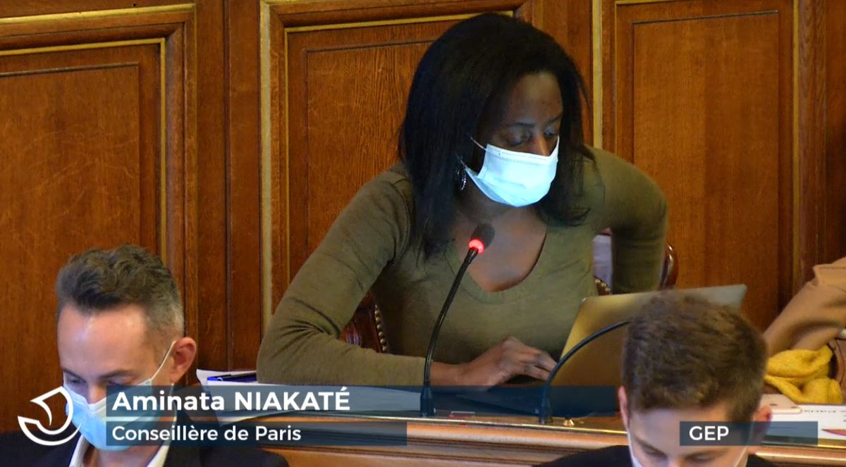 BechirSkt's tweet photo. Merci @aminataniakate d'intervenir dans le cadre du #conseildeparis avec ce vœu sur #Lafarge. Il est nécessaire aujourd'hui que nous mettions un terme à ce projet antiécologique. #TeamRivjavel @rivjavel @ecoloParis @David_Belliard https://t.co/Ca1wD9tDxu