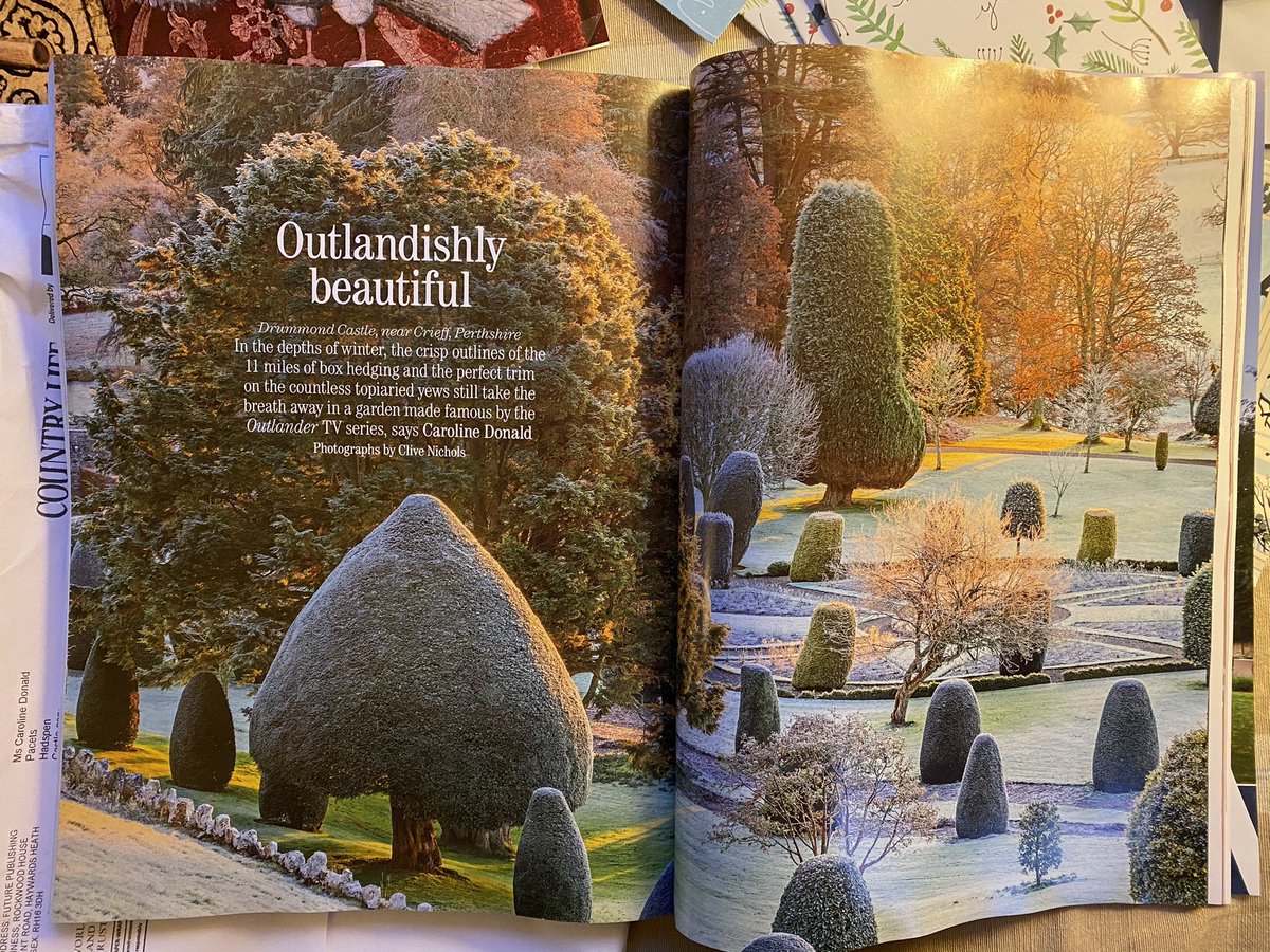 CeedySunday's tweet photo. Thanks to @clivenichols for his fabulous photos illustrating my piece on @DrummondTrust gardens in @Countrylifemag bumper Christmas issue https://t.co/qZFGQYXGQ9