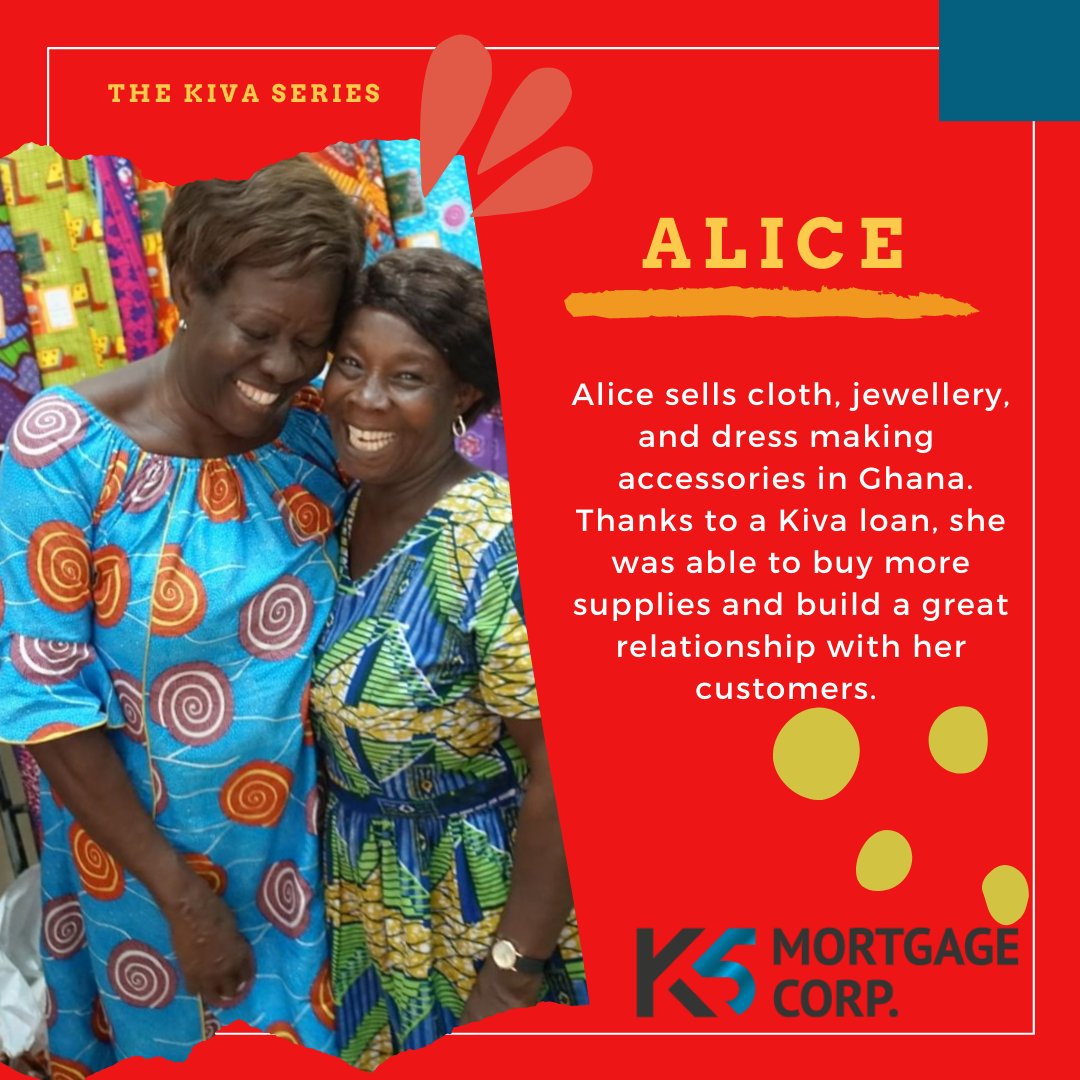 k5mortgage's tweet photo. K5 Mortgage doesn't only lend money for home purchases - we also give generiousy to Kiva. 

We've funded over 900 projects in 2020, and aim to complete 1,000 loans before December 31!

Check out: https://t.co/Fusd9A5Lxm

#k5mortgage #yycre #kiva #payitforward https://t.co/eqqDeo9Lzm