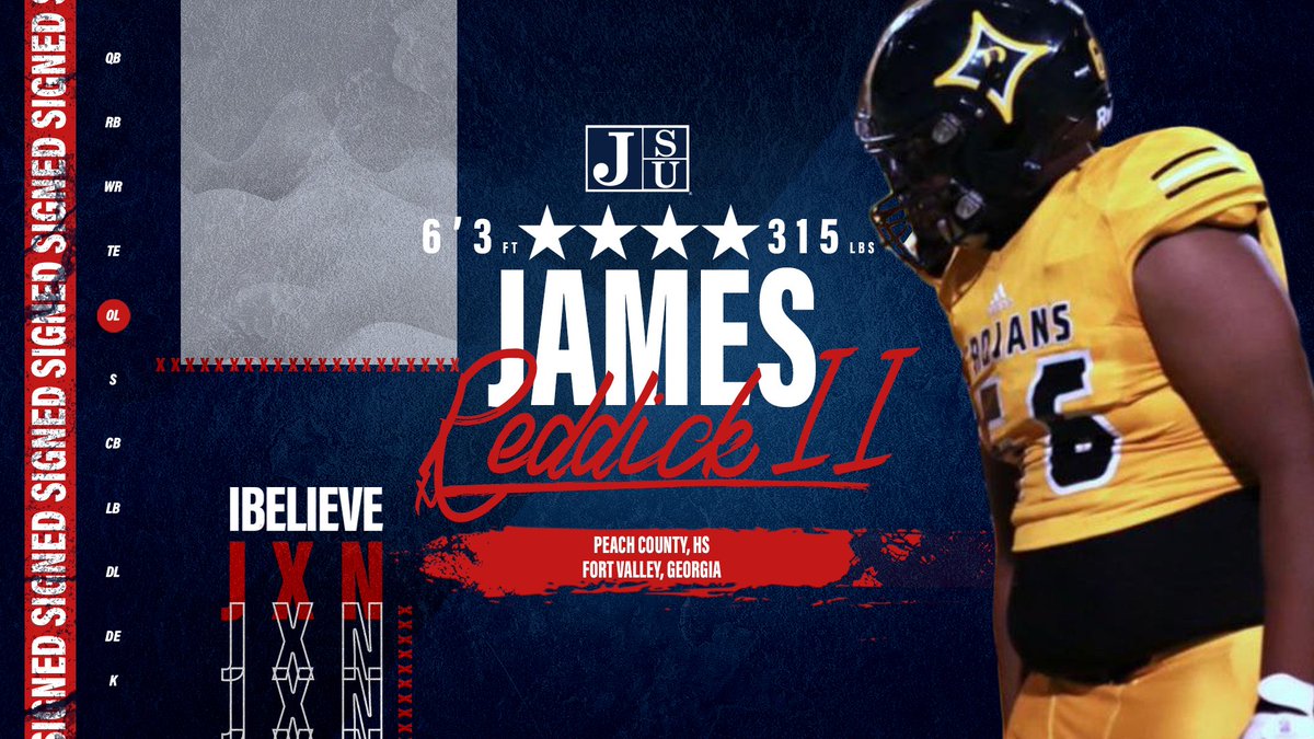gojsutigersfb's tweet image. James Reddick II, welcome to Jackson State University! You're part of a class that is making history!

#IBelieveJSU21 x #BleedTheeBlue x #NSD21