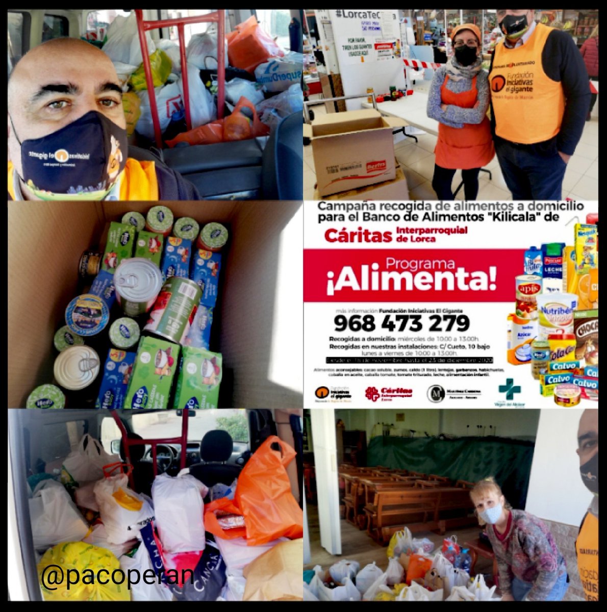 pacoperan's tweet photo. Una suerte para mi, salir del día a día, y dedicar unas horas a ayudar a recoger alimentos para el #programaalimenta de la @FundacionIEG para el Banco de alimentos de Cáritas Interparroquial de #lorca
tiempos de arrimar el hombro!!
#RSC #solidaridad #voluntario
#regiondemurcia https://t.co/HL00yh7You