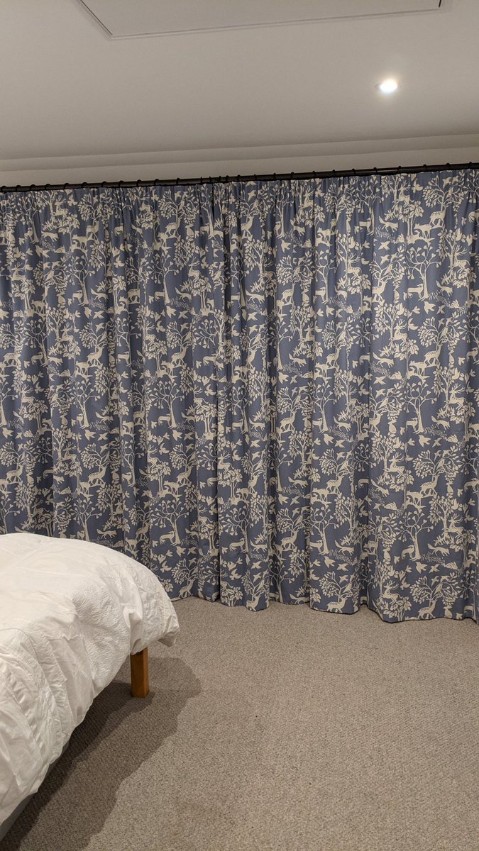 same_river's tweet photo. @terrysfabrics Vilda curtain fabric, colour chambray. Really pleased with this fabric - curtains turned out even better than I expected. https://t.co/oTKHN0gQb5