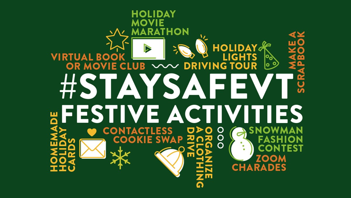 healthvermont's tweet photo. Contactless cookie swap? Yes, please! Weāre reimagining holiday festivities this year in ways that let us celebrate while protecting ourselves and our loved ones. Here are some of our favorites. Tell us how youāre celebrating safely this season! #StaySafeVT https://t.co/kA7xe97YgC