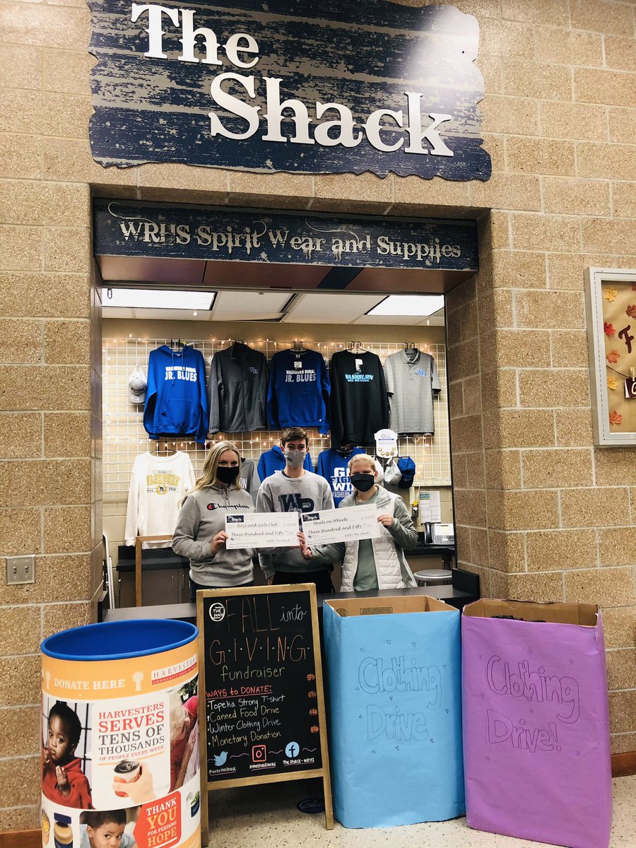 Our Fall Into Giving fundraiser was a success! Thank you to the students, staff, and community members at WRHS! #topekastrong