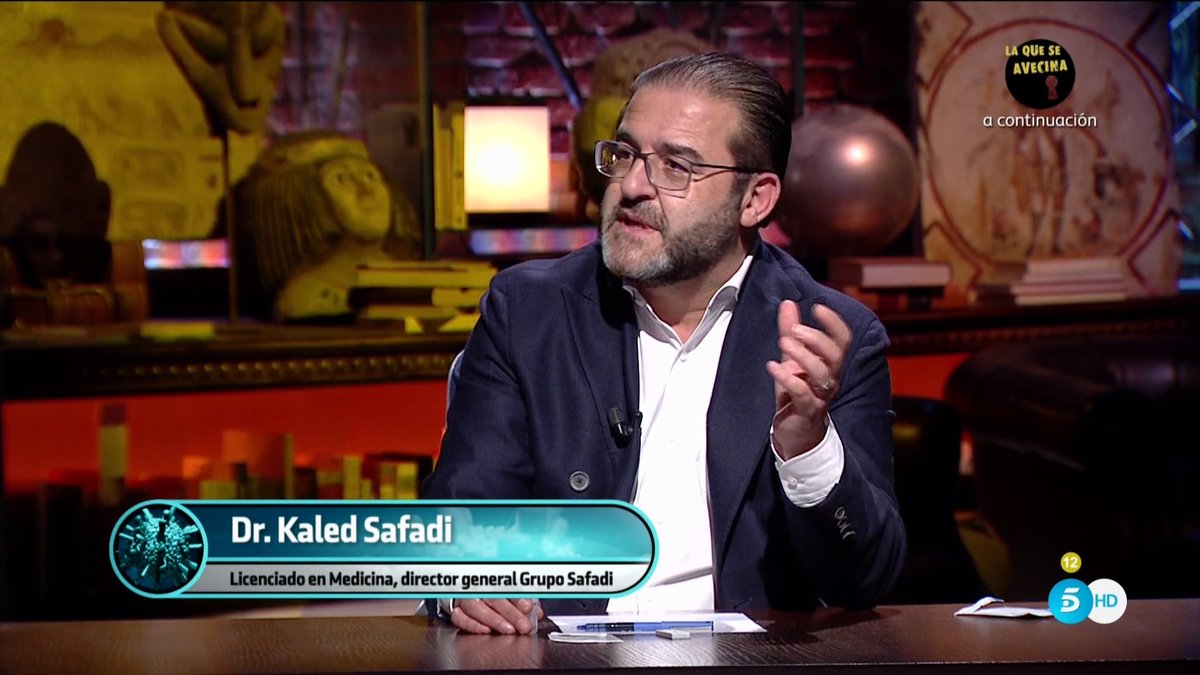 navedelmisterio's tweet photo. El Dr. Kaled Safadi es Licenciado en Medicina y Cirugía por la Universidad de Valencia y director general del Grupo Safadi #Horizonte #InformeCovid https://t.co/9jqBI8znkV