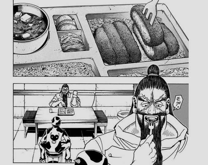 最近ハンターを読んでるのですが
ビヨンドの食事シーン…どこかシュールで面白かったw 