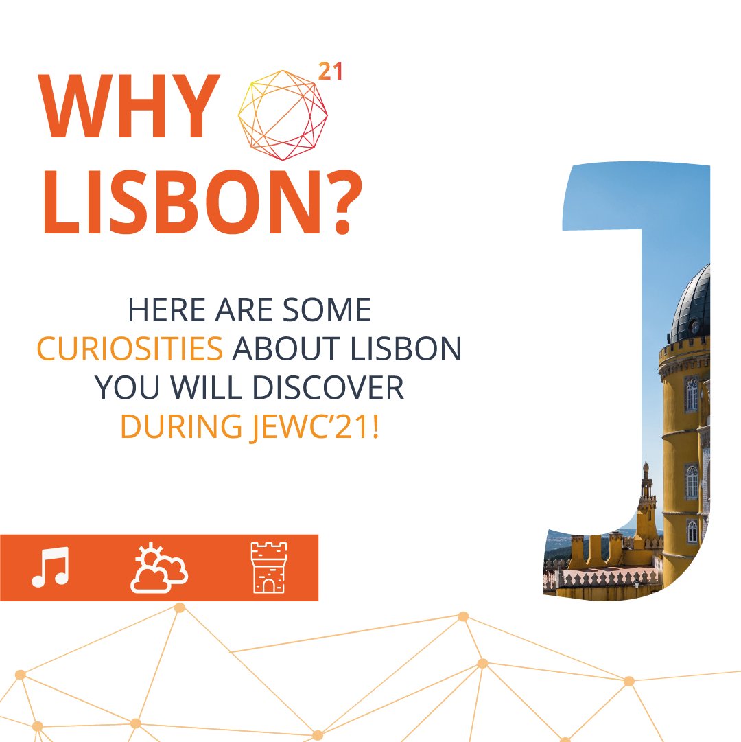 JEWC2021's tweet photo. The capital of Portugal, on the riverside, hides treasures of history. Lisbon is the European capital that has more hours of sunshine - get ready for the experiences! 

Want more reasons to visit Lisbon and come to JEWC’21? 

#WeAreGlobal
#TimeToReconnect
#TimeToImpact https://t.co/G58fiZnnRo