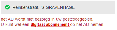 charleyvtl88's tweet photo. @ADnl @ADDenHaag Beetje vreemd deze melding wanneer ik het proefabonnement wil afsluiten. Jullie bezorgen dus niet eens midden in Den Haag? Postcode 2517. https://t.co/bzl4x2aY3m