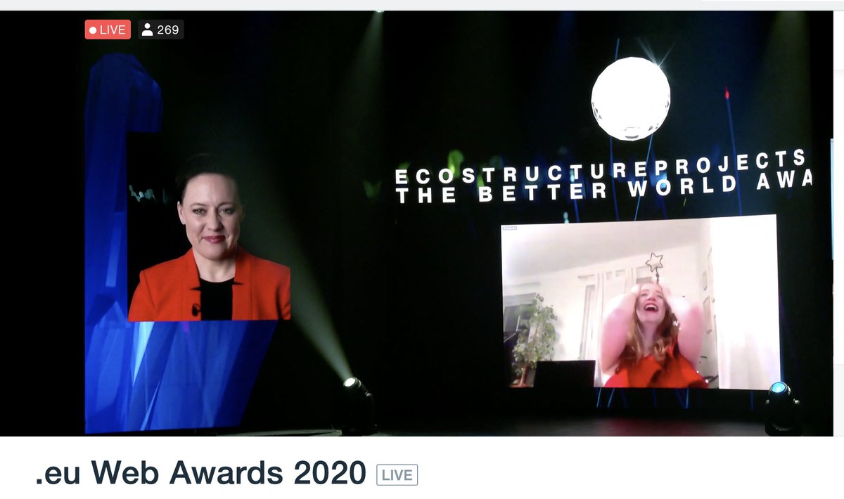 catching_waves's tweet image. And they're on a roll ....congratulations to @ecostructure_ and the team of @amydoz @KathKopke and @Cianjo_AA winner of the better world award 🌎🌍 #happydays #MaREI #EUWA20