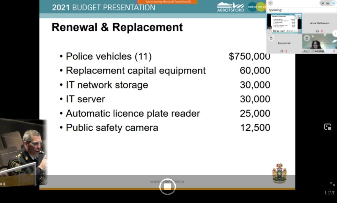 Cool. The cops need money to replace their IT network storage and servers so they can keep surveilling us. Oh, and a new automatic license plate reader to further criminalize people.How about no? #DefundThePolice  #AbolishThePolice