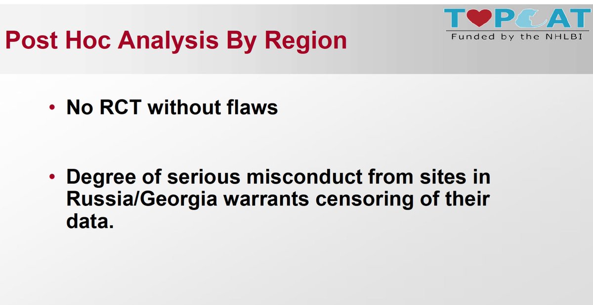 Afshin Farzaneh-Far, MD PhD (@afshinfarzan) on Twitter photo Dr Pfeffer <a href="/BrighamWomens/">Brigham and Women's Hospital</a> makes the case that #TOPCAT data from Russia and Georgia should be censored
#FDA CV & Renal Drugs Advisory Committee on Spironolactone and HFpEF
Blood levels of Spironolactone metabolites suggest false reporting
<a href="/drjohnm/">John Mandrola, MD</a> Dr Pfeffer <a href="/BrighamWomens/">Brigham and Women's Hospital</a> makes the case that #TOPCAT data from Russia and Georgia should be censored
#FDA CV & Renal Drugs Advisory Committee on Spironolactone and HFpEF
Blood levels of Spironolactone metabolites suggest false reporting
<a href="/drjohnm/">John Mandrola, MD</a>
