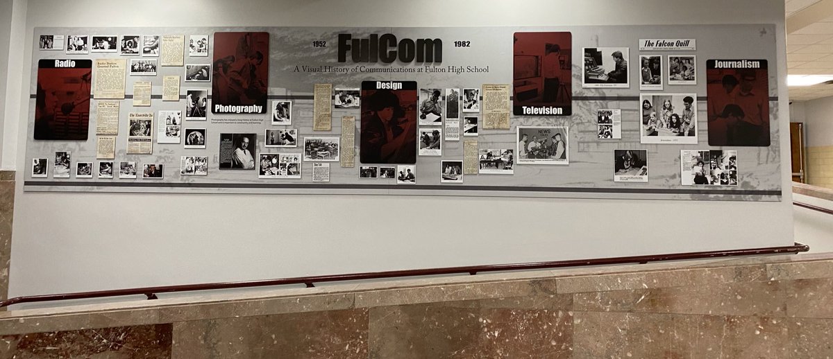 FultonHigh's tweet photo. We are so proud to be able to share some of the pivotal moments in history for our school of communications. Thank you to all who made this happen! #FulCom @FulComMagnet @SandraVanWinkle @StvWilkie https://t.co/7EycKaix2s