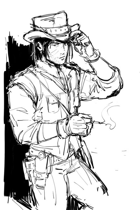 Recent #RDR2 sketches 
