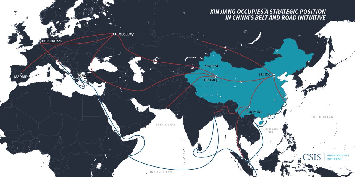 THREAD:Over 1 million Uyghurs and individuals from other Muslim groups have been detained and “re-educated” in the Xinjiang Uyghur Autonomous Region (XUAR) due to government concerns about political stability. 1/1