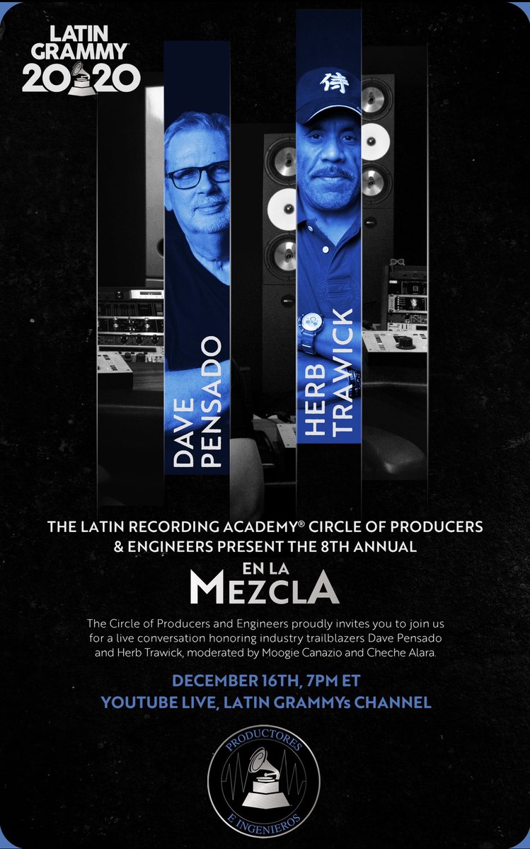 pensadosplace's tweet image. We are excited and honored to be recognized by the @LatinGRAMMYs this evening! Join us at 4pm (PST) / 7pm (EST) live on their YouTube channel 🔥