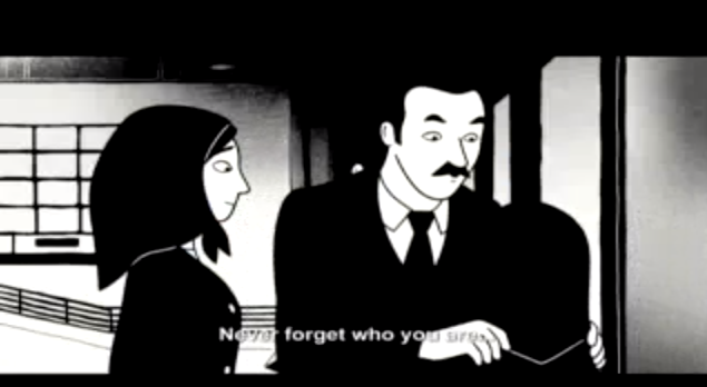 EquaSean's tweet photo. A3: True. Marji's parents always fought for what was right and never backed down in the face of adversity. They always stayed true to their beliefs and did not flee like everyone else. Their influence played a huge part in Marji's maturity. #MarjiChat https://t.co/ln5EnOAfs8