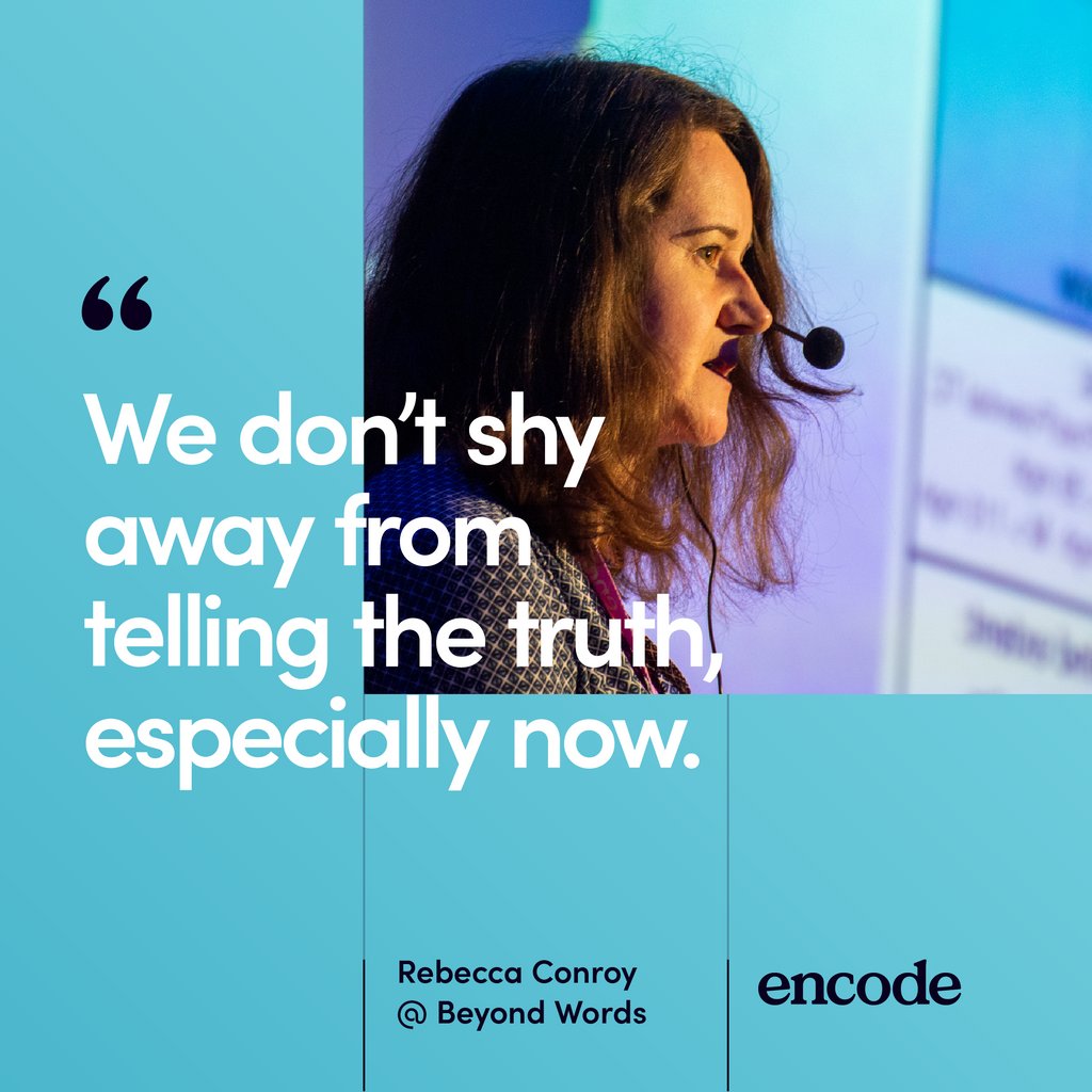 encode_info's tweet image. &quot;We don’t shy away from telling the truth, especially now.&quot; Rebecca Conroy, co-founder at @beyondwordsstudio on how data can tackle major world issues. Read our interview with Rebecca on Medium (via Nightingale) here: bit.ly/3nm62L1