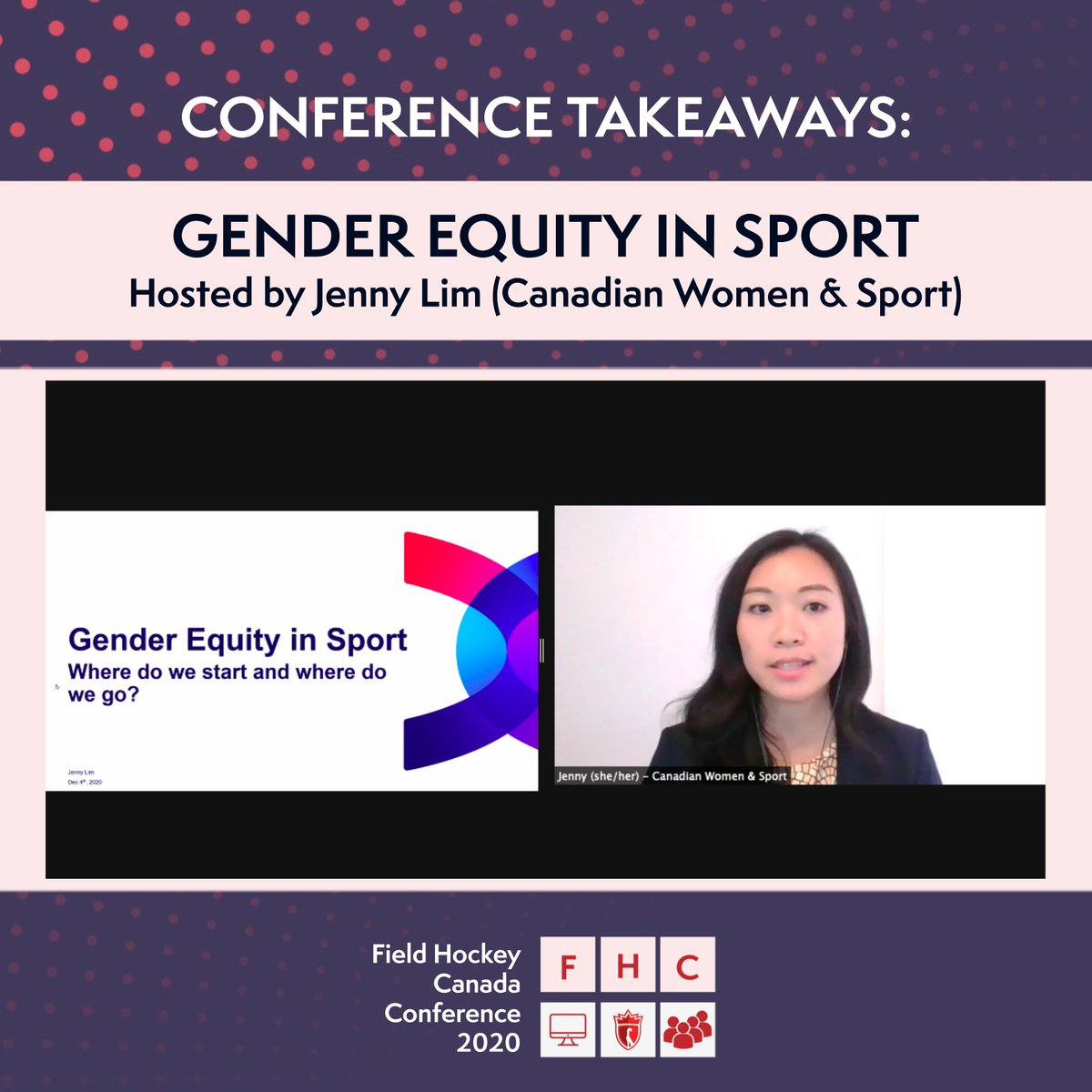 FieldHockeyCan's tweet photo. Day 3 of the conference brought insight into how to look to the future of field hockey & the sports industry. Gender equity was at the forefront in the morning!
Despite higher rates of participation from womxn-identifying athletes, there’s still a long way to go! #FHCConference https://t.co/RT1Zx9YiFf