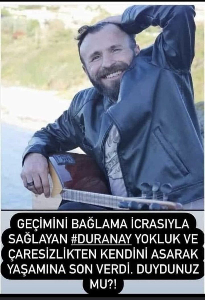muzik_grubu's tweet photo. Duran Ay'ın kendini asarak hayatına son vermesinin sebebi, 10 aydır müzik yapamaması.
Aylardır, müzisyenlere destek olunması gerektiğini belirtiyoruz.

Hepimizi karanlığa gömdü, ışıklar içinde uyusun...

@MedipTR 
@MESAM_KURUMSAL 
@muyorbir 
@TCKulturTurizm 
@RTErdogan 

#DuranAy https://t.co/J7PsRwJsC7