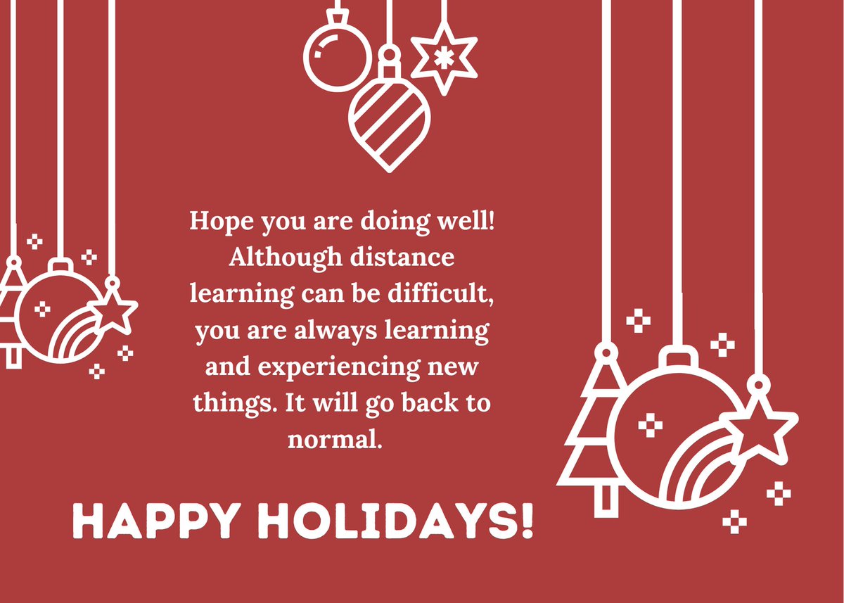 AmyC_NTHC's tweet photo. During these times it is imperative that we focus on being with family and celebrate the little things. #HappyHolidays #StaySafe #nthcHolidays @Bence_EDU @DigitalZruiz https://t.co/DBOQZLWvSr
