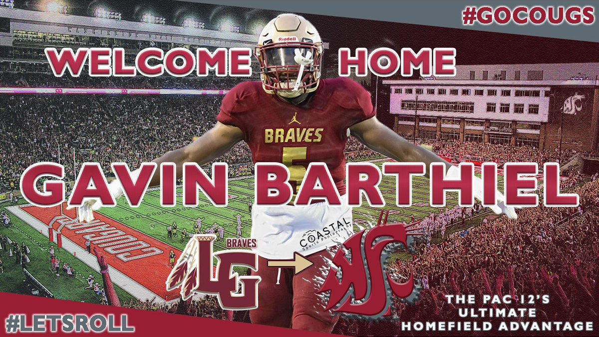 CoachNickKnight's tweet photo. Congratulations @GBarthiel  #GoCougs #LetsRoll 
Knew you could do something big, I can't wait to see you ball out on Saturdays!
@WSUCougarFB @WSU_FBRecruits

Made some tweaks but crazy how this graphic came in handy since I applied for their graphics job before landing at LGHS... https://t.co/ZZbRNydgle