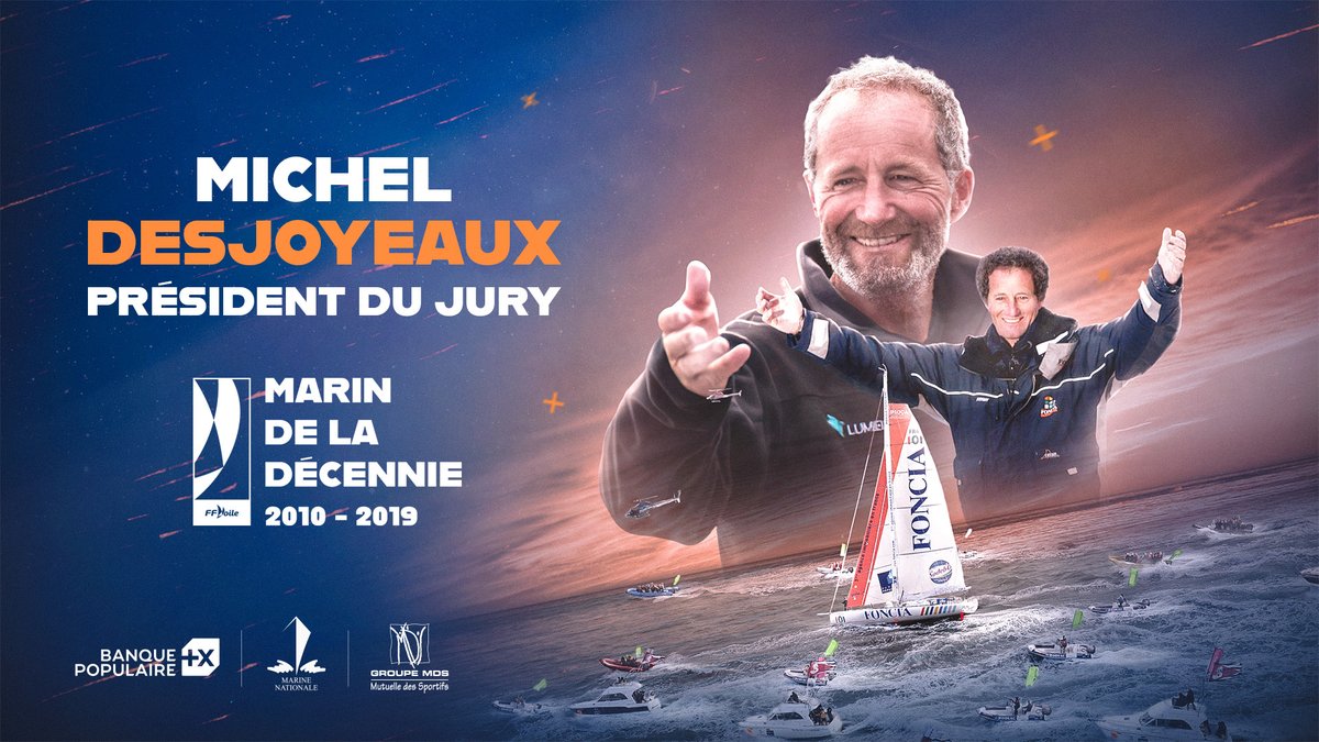 [MARIN DE LA DECENNIE]
⭐ A vote exceptionnel, président du jury exceptionnel ! Ça sera "Le Professeur" Michel Desjoyeaux, seul triple vainqueur du Marin de l'Année (en 2001, 2007 et 2009). #MarinDécennie 

👉 Il vous reste quelques heures pour voter sur marindecennie.fr