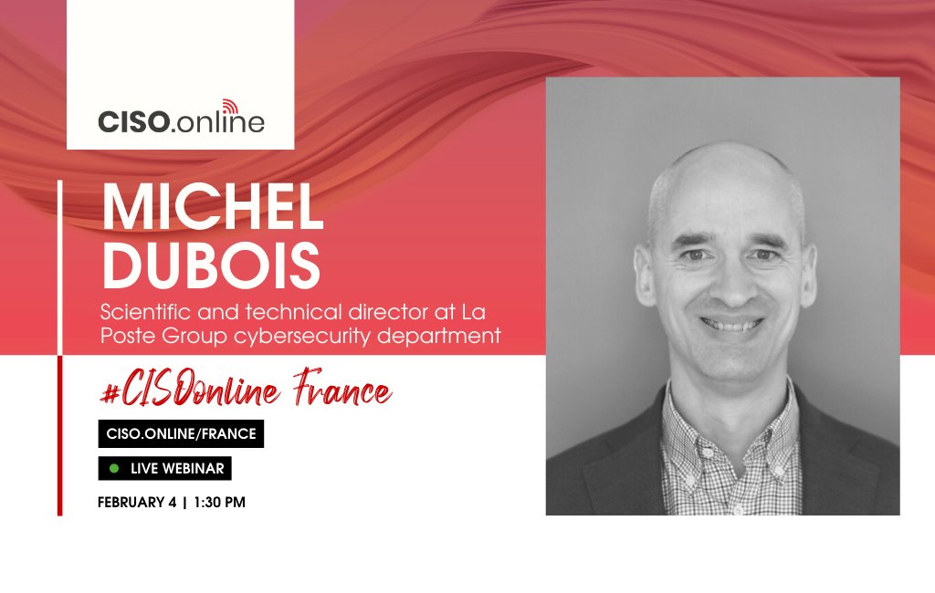 CISOonline France, February 4th 2021! Get this booked in the diary for next year! #itstartshere #cisos #cios #CISOonline

RSVP Here: lnkd.in/d4V5mz9

#CISOonline by #CXOsync