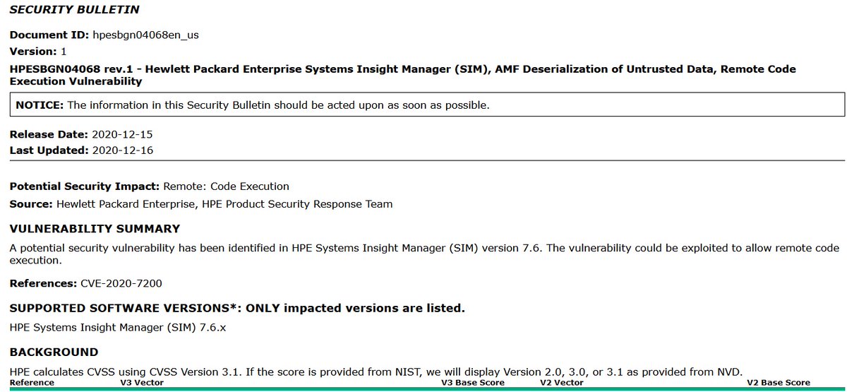 Richard_S81's tweet image. #Hacking #CodeExecution #HewlettPackardEnterprise #HPE #Linux #RCE #Windows #ZeroDay #Malware #Vulnerability #CyberCrime #CyberAttack #CyberSecurity
HPE discloses critical zero-day in server management software.
bleepingcomputer.com/news/security/…