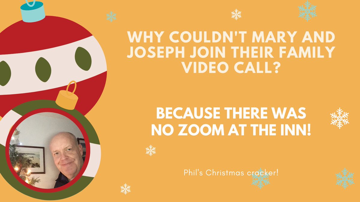 staffscvys's tweet photo. How about a lunch time laugh to brighten your Friday afternoon? Here's Phil's favourite Christmas Cracker joke, and don't worry we've got plenty more to share before the big day :)
#Lunchtimelaughs #TeamSCVYS https://t.co/N7Mo4A9Uzh