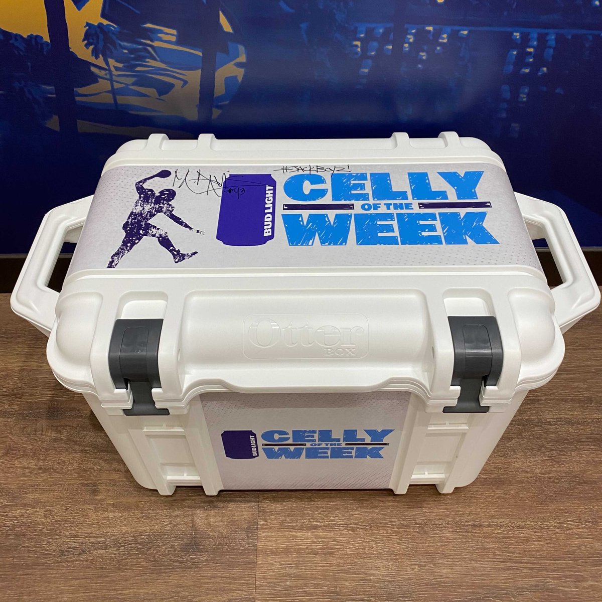 chargers's tweet photo. RT if you want this signed cooler 🍻 https://t.co/UREp2FdF93