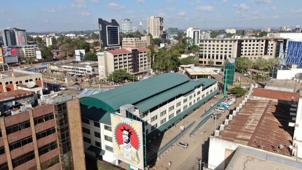 PSCharlesHinga's tweet photo. Aerial view of the Westlands Market. Did you know they have some of the best Nyama Choma vibes https://t.co/WmaCmQv98A