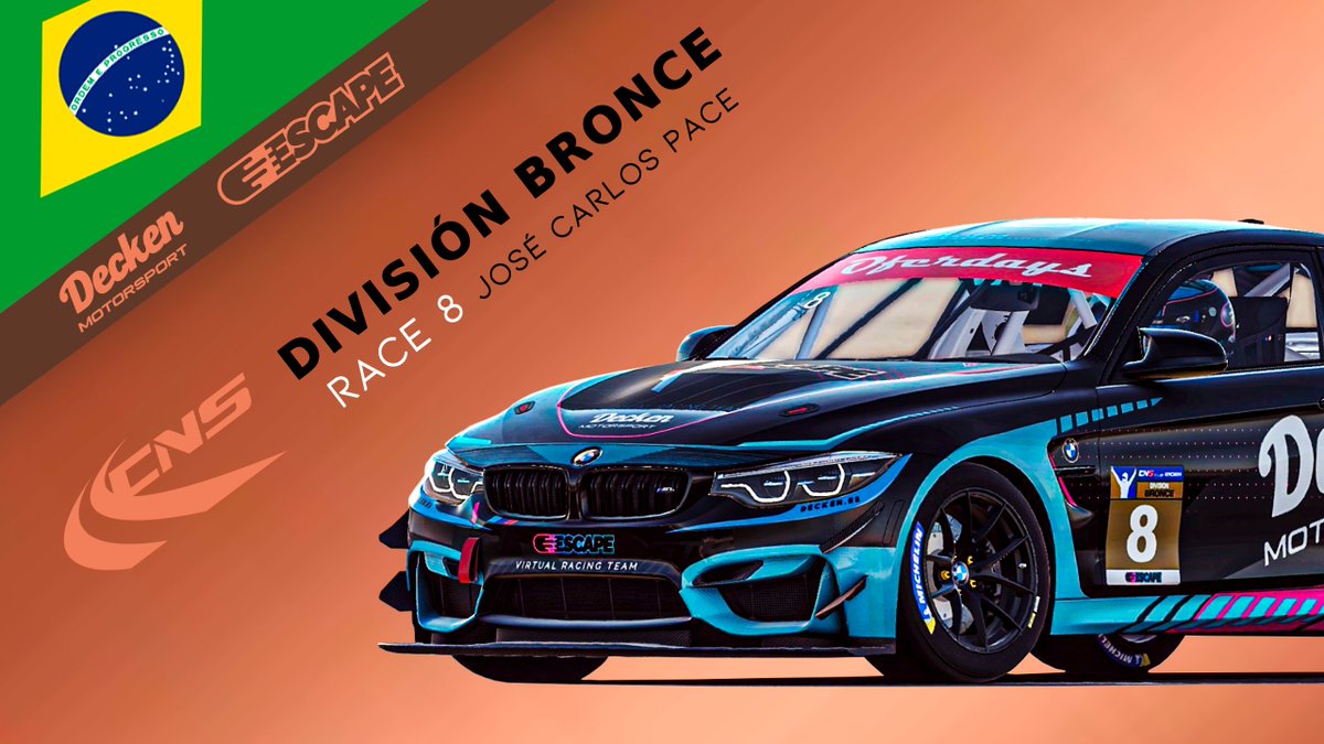 Penúltima carrera de la temporada en la división Bronce.
(se aplazó la primera cita)

Toda la suerte hoy para nuestros pilotos!! Héctor y Fran

📺DIRECTO EN: twitch.tv/damptek
      Q- 21:50h / R- 22:00h

<a href="/frank__88/">Fran Castaño</a> <a href="/Hector_gc10/">Hector_hdz</a> @CnsCampeonatos