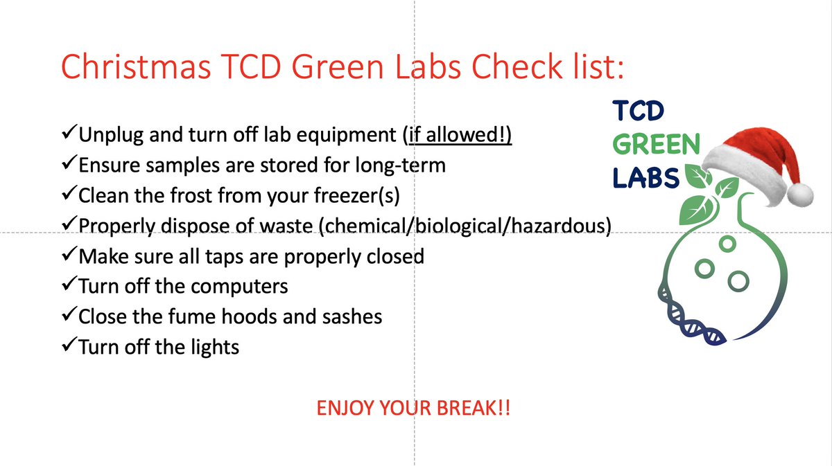 TCD green labs tweet media