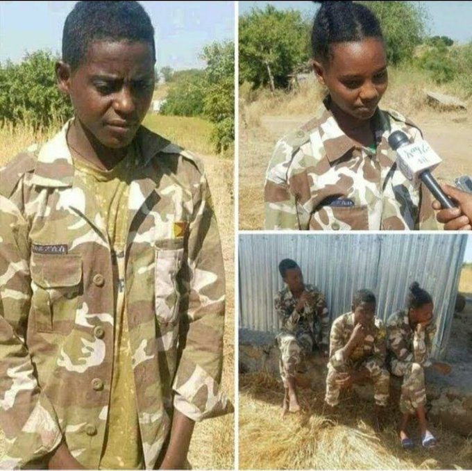 Daglas65662426's tweet photo. #TPLF_Junta should be brought to justice for recruiting #Child_Soldiers violating Article 38 (3) of the UN Convention on the Rights of the Child. #DisarmTPLF #ChildrenNotSoldiers https://t.co/76BAUVEzzt