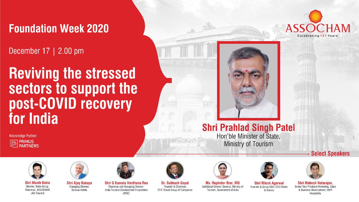 PrahladOffice's tweet photo. Tomorrow at 2.30 PM, Shri @prahladspatel Ji will virtually participate at Celebrations of Assocham's Foundation Week.

श्री प्रहलाद सिंह पटेल जी, कल दुपहर 2.30 बजे @ASSOCHAM4India द्वारा आयोजित कार्यक्रम को वर्तुअली संबोधित करेंगे।

@tourismgoi | @incredibleindia
@MinOfCultureGoI https://t.co/EuVkxlE0ma