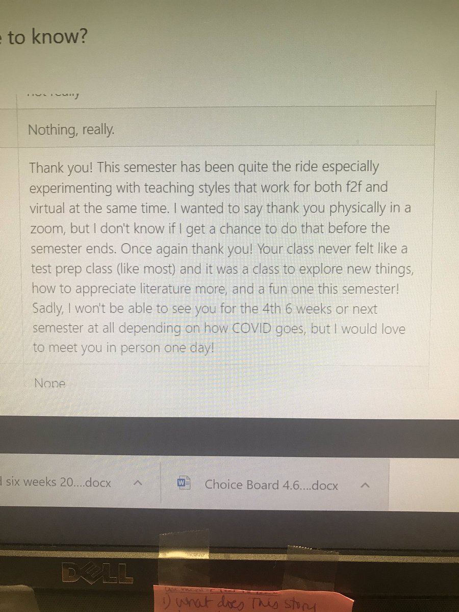 “Your class never felt like a test prep class (like most)”. This statement makes me happy and hurts my heart at the same time.