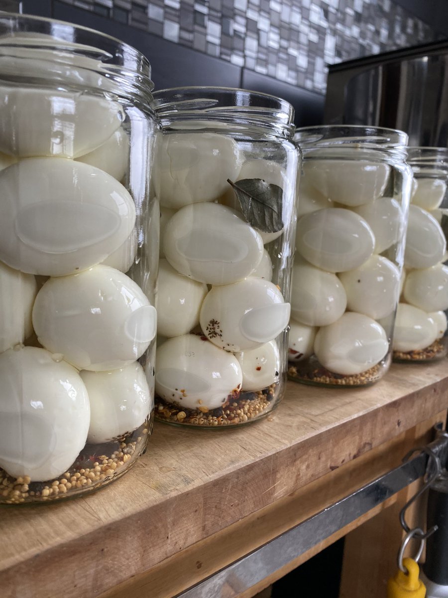 TashasTable's tweet photo. #farmtojar operation “pickled egg” in progress. https://t.co/1uDbCIPRKV