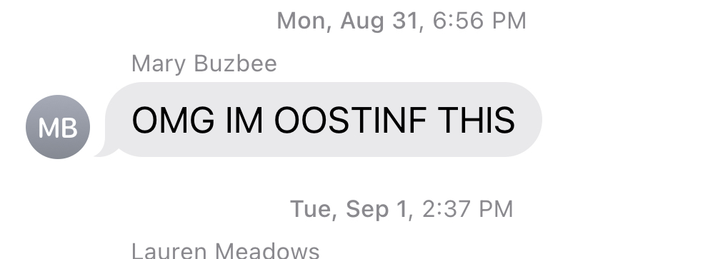 But I can't talk about friendship with Mary without mentioning the sheer joy and energy she and Lauren bring to my texts and DMs on every platform.