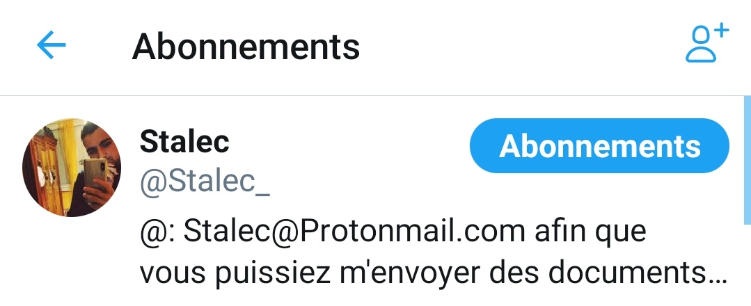 Pratiquement 1 compte QAnon français (sur une vingtaine contrôlée sur la page QAnon France) sur deux est abonné à  @Stalec_ et depuis le début de la crise, ces comptes ne sont que très peu apparus dans les fils Pro HCQ, là où Stalec apparaît habituellement.