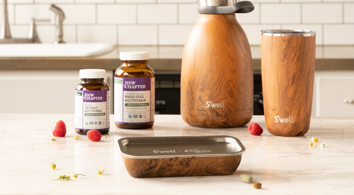There's a new movement from <a href="/swellbottle/">S'well</a> and a co-branded vitamin case with <a href="/NewChapter/">New Chapter</a> kicks off the launch. Find out more at #GourmetInsider: bit.ly/3mrtk0s