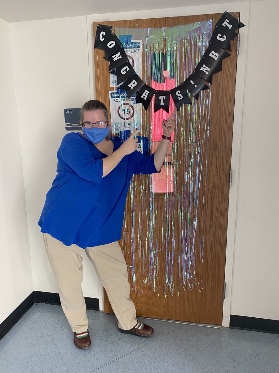 WHS_Pioneers's tweet image. This week, we are celebrating another #EdHero, our newest National Board Certified Teacher at WHS, @WHSDramaMiller! Please congratulate her on this incredible achievement! #NBCT #NBCTstrong #WHSPioneerPride #WeAreWatauga #WeLoveDecoratingDoors