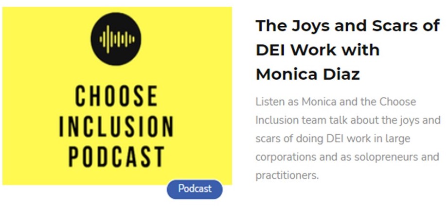 monica_diaz1's tweet photo. Understanding our differences is seldom easy. The greatest reward from it is learning to become better people, colleagues and leaders. Take a listen to my most recent podcast (https://t.co/WaSRPay8es). #INTENTtoIMPACT #diversitydualities #diversity #inclusion #leadership https://t.co/kU7o4SDgOm
