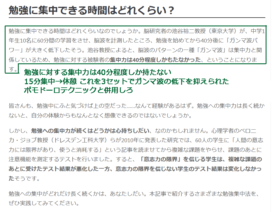黒みつ On Twitter 勉強に集中する方法 勉強に対する集中力は40分程度しか持たないことを前提に 1単元あたり 15分集中 休憩 これを3セット 計45分 勉強に取り組むことにする