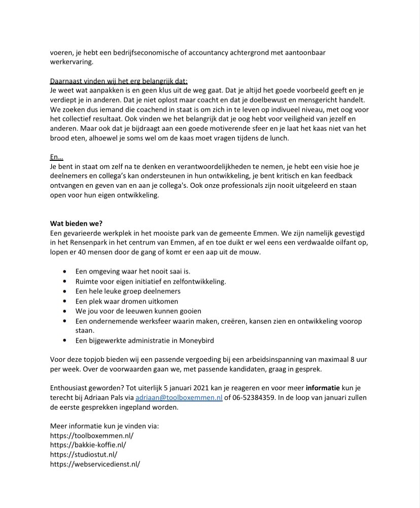 Hallo 👋 nieuwe collega!

Ben jij die penningmeester/hoofdadministratie die wij zoeken? 👇🏻

Reageer dan even 😬