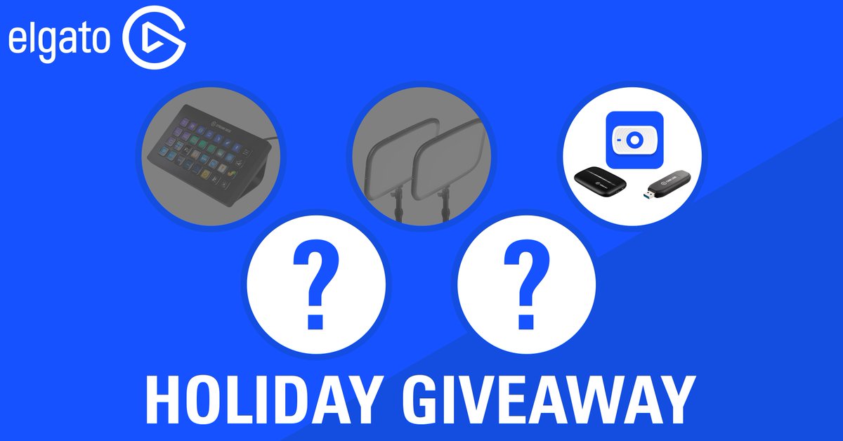 🎶 On the third day of giveaways Elgato gave to one winner... 🎶 

🎁 One Cam Link 4K, one HD60 S+, and one code of EpocCam Pro*

To enter:
RT + Follow <a href="/elgato/">Elgato</a>

Winner chosen tomorrow.