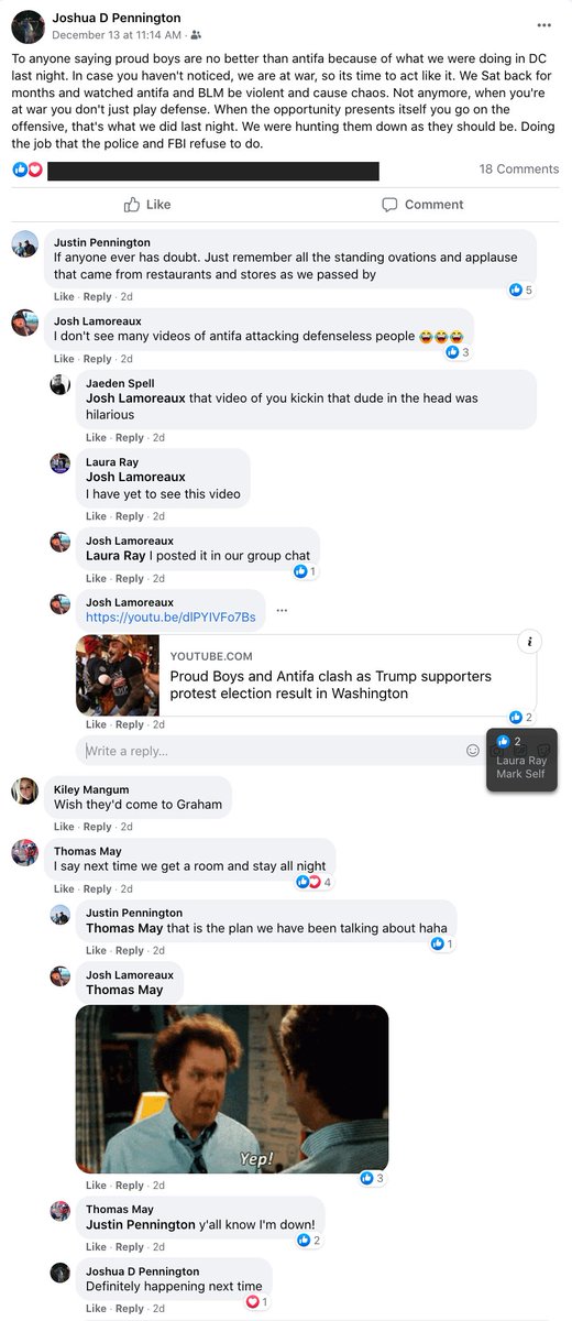Justin Pennington allegedly works at Dragados USA & studies computer engineering at ECPI Univ in Greensboro when he’s not collaborating w/ ppl to cross state lines to commit violence against people in a pandemic.